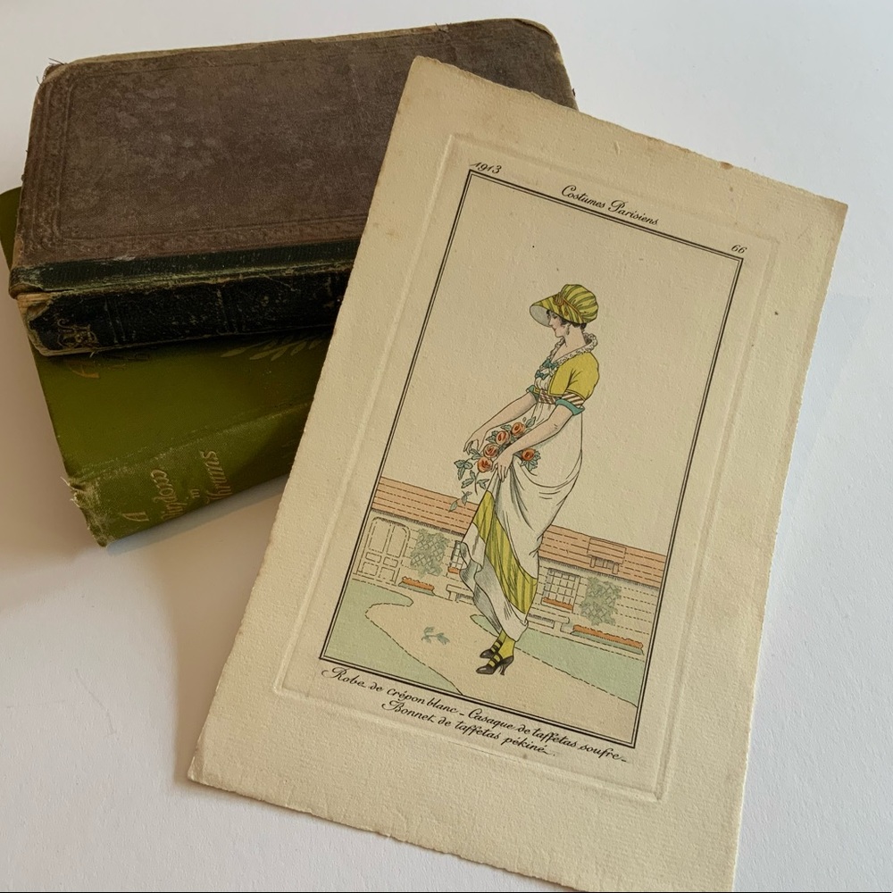 French Fashion Vintage Print